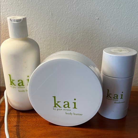 Kai by Gaye Straza bundle of body lotion body butter and deodorant